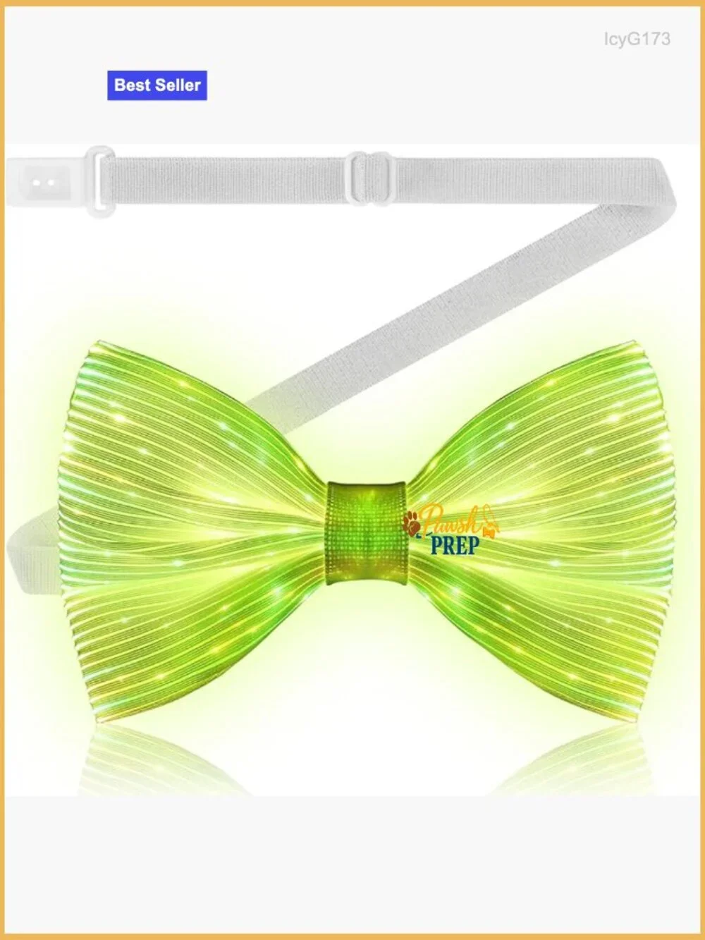 LED Bow Tie with 7 Colors, Adjustable Fit, USB Rechargeable for Formal & Party